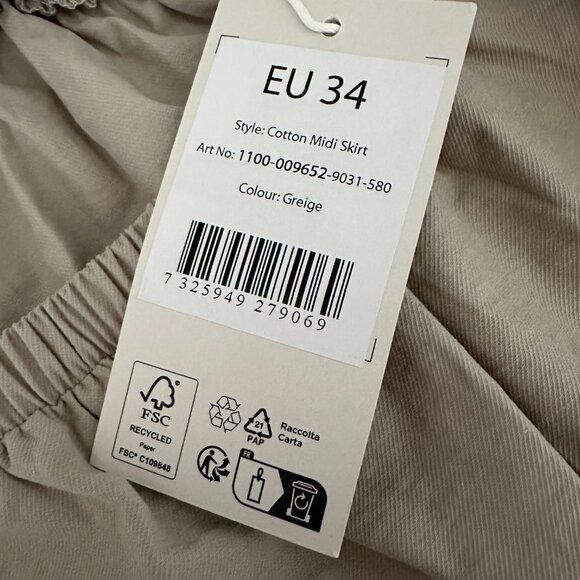 NA-KD Cotton Midi/Maxi Skirt - Picture 8 of 11